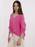 Fluoreszierende rosa Bluse