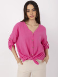 Fluoreszierende rosa Bluse