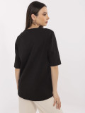 Stylische schwarze Bluse