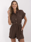 Eleganter brauner Overall
