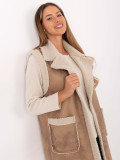Beige Damenweste