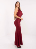 Elegantes Maxi-Kleid in Bordeaux