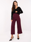 Elegante weite Hose in Bordeaux