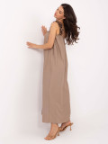 Maxikleid in Beige