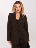 Eleganter brauner Blazer mit Streifen