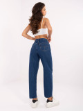 Stylische weite Jeans in Dunkelblau