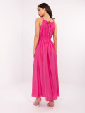 Maxikleid mit Bindung in Pink