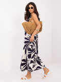 Maxi-Sommerkleid mit V-Ausschnitt und Print