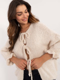 Stylischer Pullover in hellem Beige