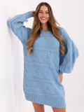 Oversize Pullover in hellblauer Farbe
