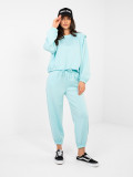 Damen-Set in Mint mit Bindegürtel und hohem Bund