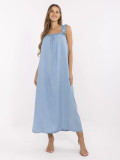 Oversize blaues Maxikleid
