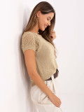 Elegante goldene Bluse