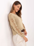 Eleganter goldener Pullover