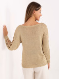 Eleganter goldener Pullover