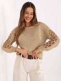 Eleganter goldener Pullover