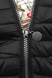 Steppjacke mit Kapuze schwarz