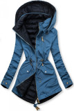 Wende-Parka mit Kapuze jeans/dunkelblau