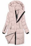 Damen-Winterjacke mit Kapuze DESIGN Rosa