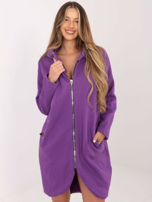 Lila Kapuzenpullover