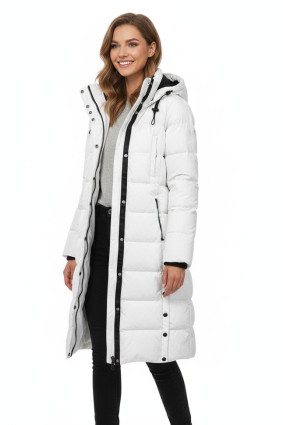 Langjacke extra warm in weiß