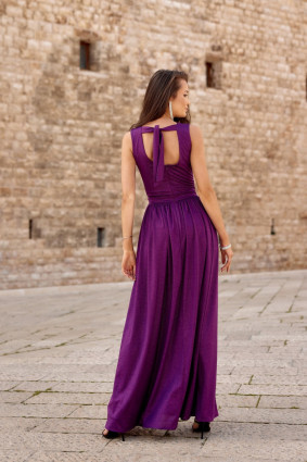 Cheryl – Maxi-Kleid in Bischofslila