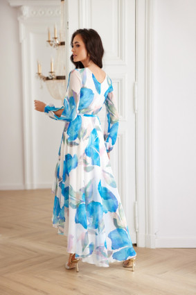 Fiorella – Wickel-Midikleid aus Chiffon