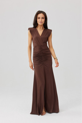 Noelia – Maxi-Kleid in Braun
