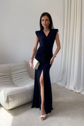 Maxikleid in Dunkelblau