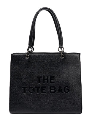 Klassische schwarze Shopper TOTE
