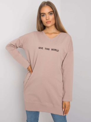 Dunkelbeige Damen Tunika von RUE PARIS