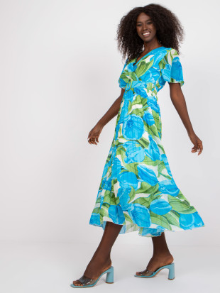Blumen Midi Kleid