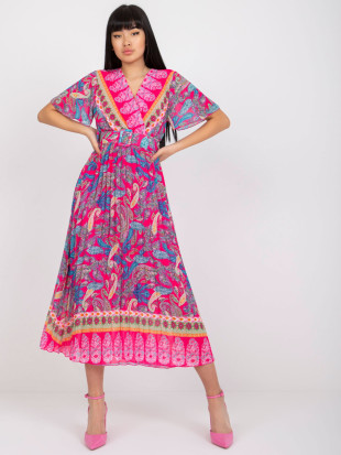 Ausgestellte Kleid in dunkelpink