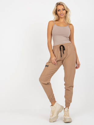 Beige Cargo Jogginghose mit Taschen ZULUNA