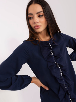 Elegante Damenbluse mit Perlen