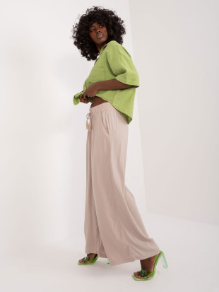 Beige Palazzo-Hosen