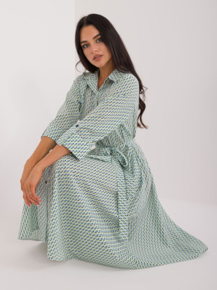 Bequeme Midi-Kleid mit Druck