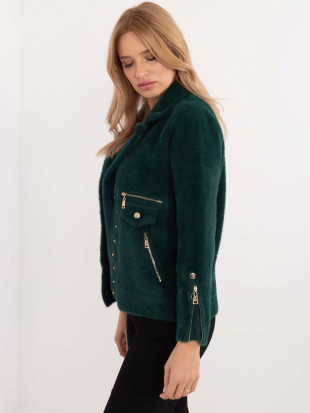 Grüne Übergangsjacke