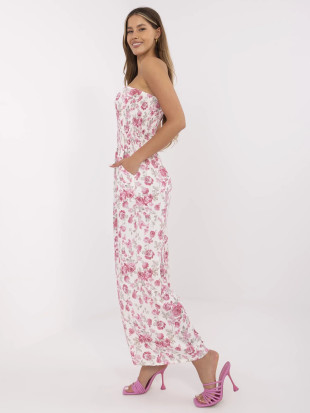 Blumiger Overall in Ecru
