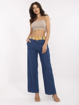 Damenweite Jeans in Dunkelblau