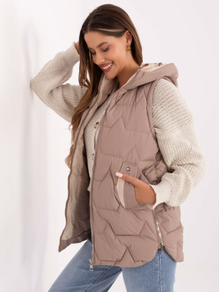 Stylische beige Weste