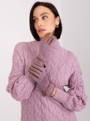 Dunkellila Touchscreen-Handschuhe