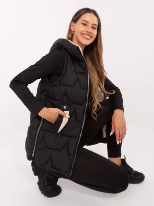 Stylische schwarze Weste