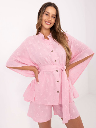 Stylisches Set in hellem Rosa
