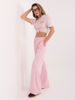 Weite rosa Jogginghose