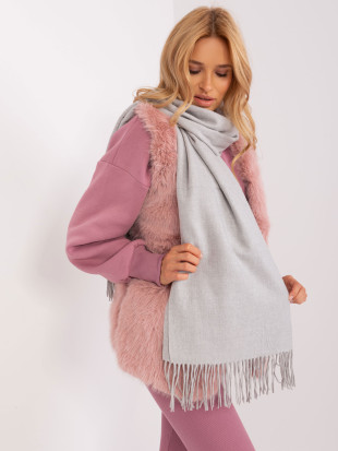 Grau Damen Schal aus Strick