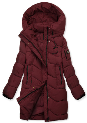 Winterjacke mit Kapuze EVEREST Weinrot