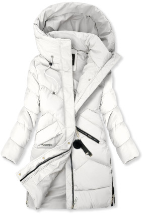 Winterjacke mit Kapuze FROST Weiß